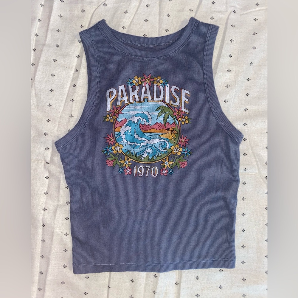 Hollister tank top, size: xs, color: blue